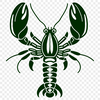 Lobster Illustration SVG A realistic illustration of a lobster, suitable for graphic design projects.