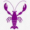 Sea Creature Clip Art Vector Image A vector illustration of a lobster, a type of crustacean sea creature.