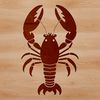 Multiple Angle Lobster Vector Design A detailed illustration of a lobster from multiple angles, suitable for vector design and cutting machine projects.