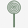 Colorful Lollipop Icon A colorful lollipop icon made from vector shapes.