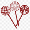 A colorful illustration of a lollipop with swirly patterns, perfect for use in craft projects or as a graphic element.
