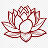 Spiritual Bloom Illustration A stylized illustration of the lotus flower, symbolizing spiritual growth and enlightenment.