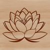 Blooming Floral Pattern A detailed design of a blooming lotus plant for various uses including digital and commercial applications.