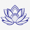 Sacred Flower Icon A stylized representation of the sacred lotus flower from various cultures.