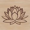 Exotic Lotus Bloom A stylized illustration of a lotus flower with petals and stem, suitable for vector design projects.