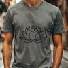 Sacred Lotus Bloom A stylized illustration of the lotus flower, often used in religious contexts.