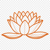 Vibrant Lotus Illustration An illustration of the lotus flower, a plant with significant religious and cultural symbolism.