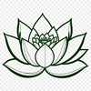 Eastern Inspiration Lotus Illustration A stylized illustration of a lotus flower, commonly associated with Eastern religions and cultures.