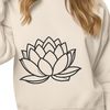 Beautiful Symbolic Lotus Flower Illustration A stylized illustration of the lotus flower, a symbolic plant in various cultures.