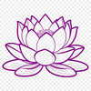 Vibrant Lotus in Bloom A detailed, vector illustration of a lotus flower in full bloom, suitable for various design projects.
