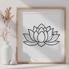 Budding Blissful Flower Illustration A detailed illustration of the lotus flower in bloom, suitable for various design projects.