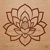 Eastern Symbolism in Bloom A stylized illustration of the lotus flower, commonly associated with Eastern religions.