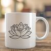 Detailed Vector Lotus Flower Design A detailed illustration of a lotus flower in bloom, suitable for vector graphics and digital design.