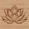 Growth and Renewal Symbolism A stylized illustration of the lotus flower in bloom, symbolizing growth and renewal.