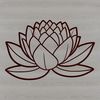Elegant Flower Symbol Illustration of a lotus flower, a symbol in various religious traditions.