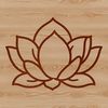 An illustration of a lotus flower, a symbol in many Eastern religions, drawn as vector art.