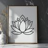 Eastern Inspiration Lotus Design An iconic lotus flower design, commonly associated with Eastern religions.