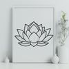 Blooming Symbolism An elegant illustration of the lotus flower in full bloom, often associated with Eastern spirituality and symbolism.