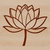 Free Lotus Flower SVG Clipart Vector graphic representation of a blooming lotus plant.