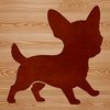 Vector graphic of a Chihuahua animal silhouette.