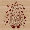 Illustrated mythical creature with love hearts sitting on the ground, suitable for vector graphics and digital designs.