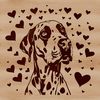 Gentle Giant Dog Vector Clip Art A large breed dog with a gentle expression, ideal for vector art and clipart designs.