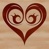 Illustrative representation of a love heart symbol.