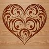 Beautiful Ornate Heart Icon A vector graphic illustration of a classic love heart icon.