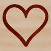 Heart Icon SVG Shape An outline vector representation of a traditional love heart icon.