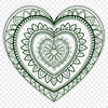 Beautiful Interconnected Heart Pattern A intricately designed mandala heart pattern made from interconnected shapes.