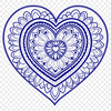 Vibrant Mandalas with Love at the Center A colorful, intricate mandala design featuring a heart shape at its center.