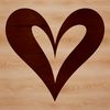 Beautiful Love Symbol Vector A simple line drawing of a heart shape commonly used in Valentines and wedding designs.