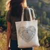 Vibrant Heart Mandalas for Creative Projects Mandala design featuring a stylized heart pattern, suitable for various digital applications.