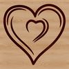 Heart Symbol Clip Art A simple line drawing of a love heart symbol, ideal for Valentines or wedding decorations.