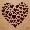 A simple vector illustration of a love heart shape.
