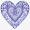 Vibrant Mandalas with Heart Center A colorful mandala design featuring a heart shape in the center.