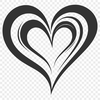 Free Stunning Love Heart Template