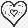 Unique Love Heart SVG, PNG, PDF And DXF Files