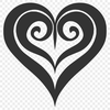 Unique Love Heart Template - Free DXF