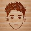 Simple Digital Boy Design A digital illustration of a young boy in a simple design, suitable for various uses.