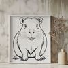 Rodent Illustration Vector Graphics Large rodent illustration in vector format, suitable for crafting and DIY projects.