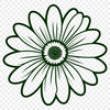 Beautiful Daisy SVG File A high-quality digital image of a daisy, created as a scalable vector graphic (SVG) file.