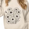 White and Yellow Daisy Design A colorful illustration of a daisy flower with white petals and yellow center.