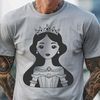 Medieval Princess Vector Graphic Design A young female princess character in a medieval-inspired outfit.