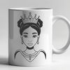 Digital Princess Clip Art Vector Graphics A digital vector illustration of a young female princess character.
