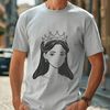 Female royalty character in digital vector format.