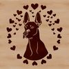 Beautiful Great Dane Illustration Large breed dog illustration in vector format, suitable for personal or commercial use.