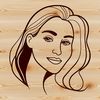 Elegant Female Figure Clip Art Design Woman figure in digital clip art design