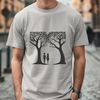 Beautiful Love Tree Icon Illustrated tree with intertwined branches and leaves, symbolizing love and connection.