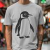 Simple Penguin SVG Icon A simplified illustration of a penguin in a vector format.